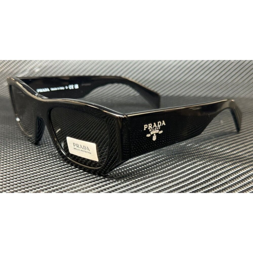 Prada Milano Black Grey 55mm Sunglasses Unisex